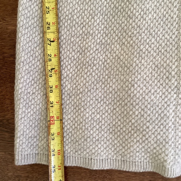 Mantovani Studio 100% Italian Cashmere Long Sweater Duster Coat Light Gray - Picture 15 of 16